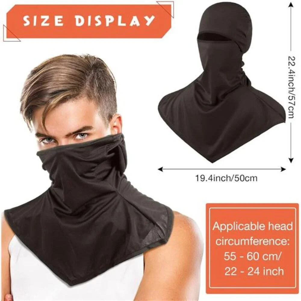 6 Pieces Balaclava Face Cover Breathable Long Neck Covers Summer Neck